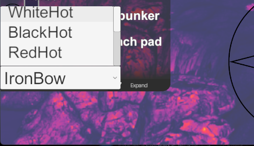 Thermal Palette Dropdown